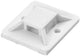 Enzo orno plakzadel voor kabelbundelband 30x30mm wit zak(50) - 4113484