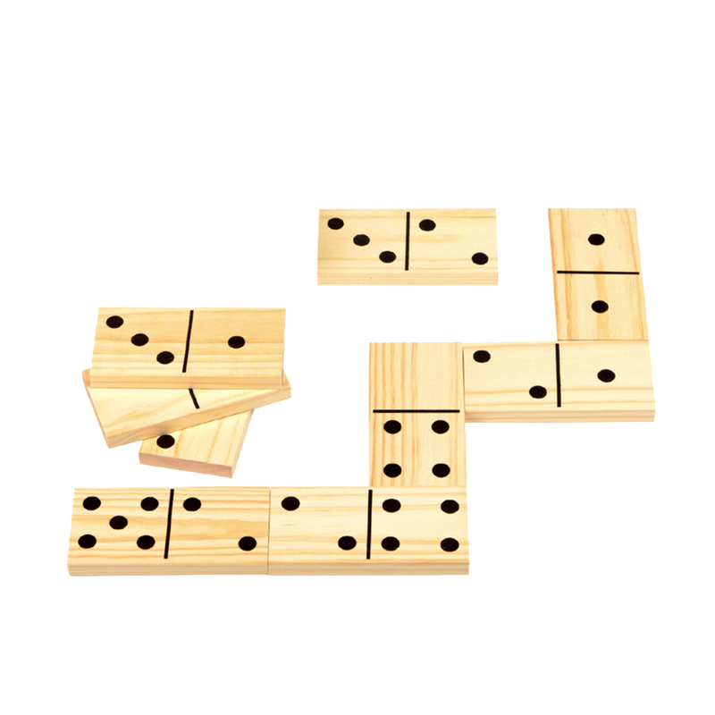 Load image into Gallery viewer, Outdoor games dominoes hout 28-delig
