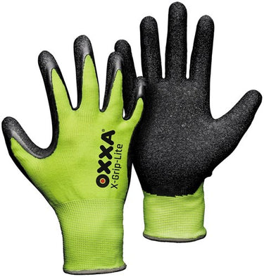 Oxxa x-grip-lite werkhandschoen geel zwart, 10 - 15102510