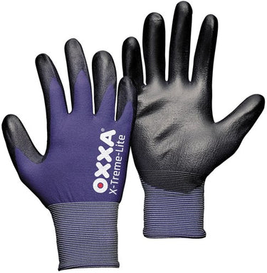 Oxxa x-treme-lite werkhandschoen pu nylon blauw, 10 - 15110010 - 15110010