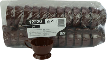 Papstar 24 cuphouders bruin