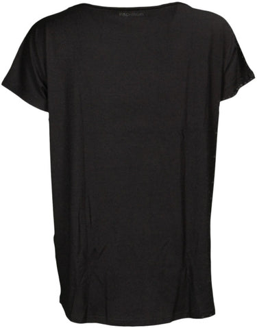 Papillon Sportshirt ronde hals dames zwart maat S
