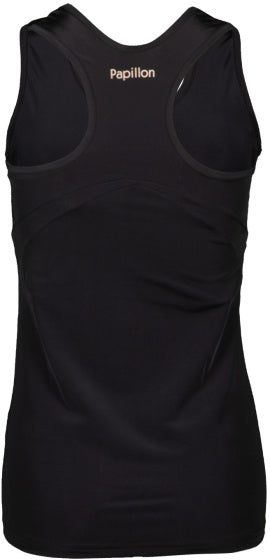 Load image into Gallery viewer, Papillon Tanktop racer back dames zwart maat L
