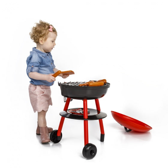 Load image into Gallery viewer, Paradiso toys Speelgoedbarbecue 50 cm 30-Delig Rood zwart
