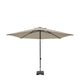 Madison parasol elba push-up rond 300 cm met tilt-functie 100%pol ecru