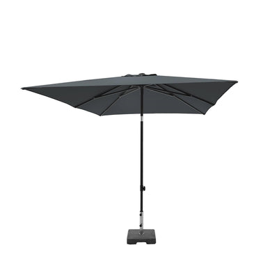 Madison parasol moraira push-up vierkant 230x230cm met tilt-functie grijs