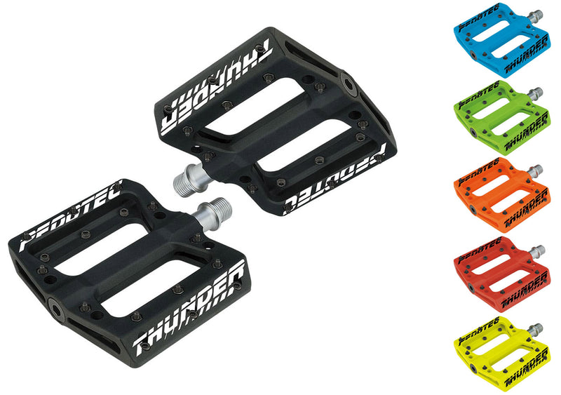 Load image into Gallery viewer, Pedotec thunder 183 nylon flat platform pedals
