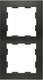 Enzo peha badora mat zwart inbouw unit utp cat6 rj45 dubbel - 4603610