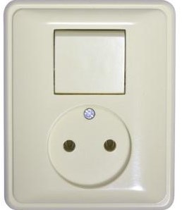 Peha inbouw combinatie wissel creme - 4602020