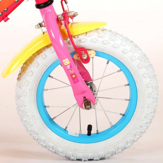 Load image into Gallery viewer, Peppa Pig Kinderfiets - Meisjes - 12 inch - Roze - Twee handremmen

