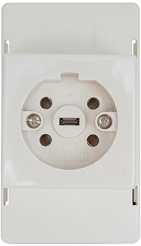 Load image into Gallery viewer, Enzo perilex deksel met perilex stopcontact voor lasdoos creme power - 4047815
