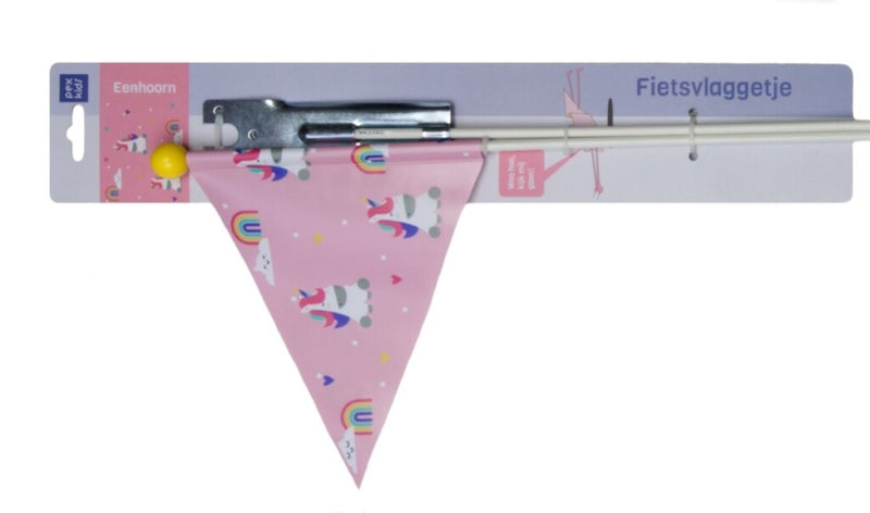 Load image into Gallery viewer, Beveiligingsvlag Pexkids Unicorn Pink met eenhoornprint
