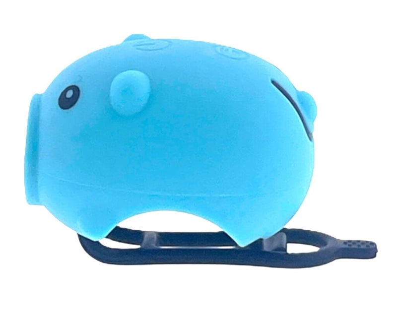Load image into Gallery viewer, Pexkids fietstoeter varken met led lamp usb blauw
