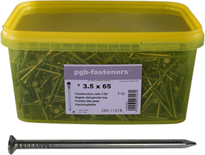 Pgb-europe pgb-fasteners | nagel plat kop d.1151b ø 2,70x50 (emmer) 000npk00000270050m