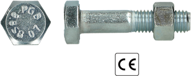 Pgb-europe pgb-fasteners | sb-bout ce 8.8 en15048-1 m10x70 zn | 100 st p15048801010000703