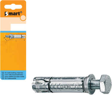 Pgb-europe smart | keilbout met tapbout m6x35x80 zn | 4 st sm000t001060080h