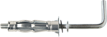Pgb-europe smart | metaal hollewandplug + l-haak m4x32 zn sm0hwl001040032h