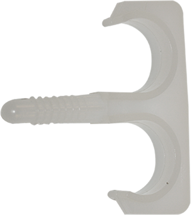 Pgb-europe smart | nylon plugclip dubbel 16-19 wit | 50 st sm0pcdn001600193