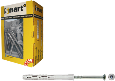Pgb-europe smart | raamplug +schroef vzk tx ø 10x120 nzn | 25 st sm0rptn01100120e