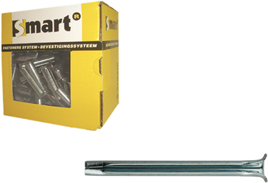 Pgb-europe smart | spanhuls in gehard veerstaal 8x130 zn | 50 st sm00ea001080130e