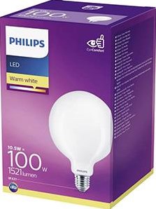 Load image into Gallery viewer, Philips led globe g120 e27 10,5-100w 2700k filament mat - led3828
