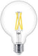 Philips master value ledglobe e27 93mm filament helder 5.9w 806lm - 922-927 zeer warm wit | beste kleurweergave - dimbaar - vervangt 60w