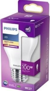 Load image into Gallery viewer, Philips led gls e27 10,5-100w 2700k filament mat blister - 5102553
