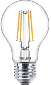 Afbeelding laden in galerijviewer, Philips led lamp - standaard lampvorm met e27 fitting - warmwit licht: 2700k - 40w - helder glas
