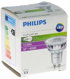 Philips led spot gu10 3,5-35w 4000k - led3403