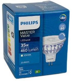 Afbeelding laden in galerijviewer, Philips led spot gu5.3 12v 5,8-35w 3000k dimbaar - led3546
