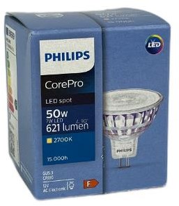 Philips led spot gu5.3 12v 7-50w 4000k - led3524