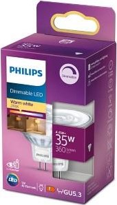 Afbeelding laden in galerijviewer, Philips led spot mr16 gu5.3 12v 4,6-35w 2700k dimbaar blister - 5104245

