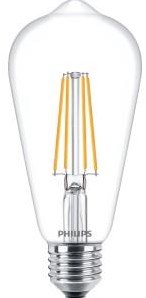 Load image into Gallery viewer, Philips led st64 e27 7-60w 2700k filament helder blister - 5102581
