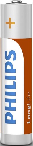 Philips r03 longlife aaa batterij 4 stuks