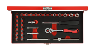 Gedore red | r49004033 | dopsleutelset | 1 4” | 4-13 mm | 32-delig - r49004033