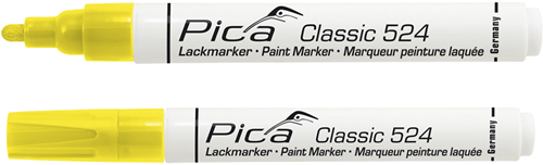 Load image into Gallery viewer, Pica 524 44 lakmarker | 2-4mm | ronde tip | geel | 10 stuks - pi52444
