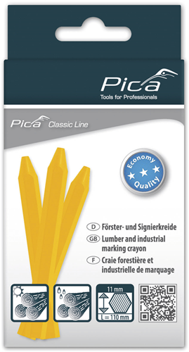 Load image into Gallery viewer, Pica 591 44 markeerkrijt eco | 11x110mm | geel | 12 stuks - pi59144
