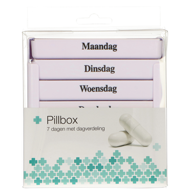 Jvdl pillendoos week 4 vakken per dag wit