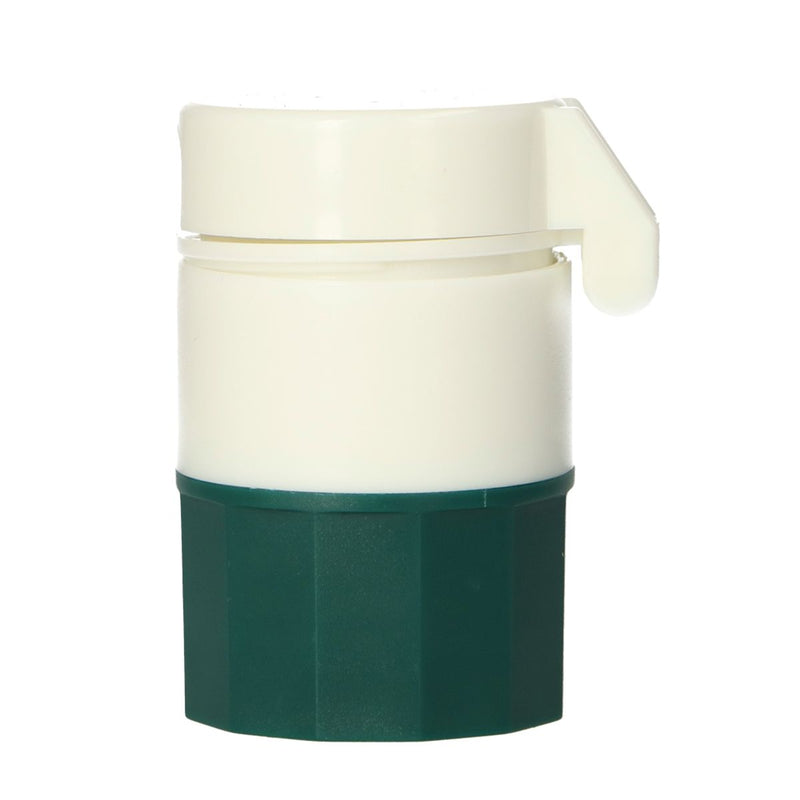 Load image into Gallery viewer, Jvdl pillendoos, pillensnijder en vergruizer 3-in-1 donkergroen
