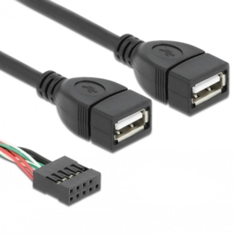 Load image into Gallery viewer, Pin header naar usb a kabel
