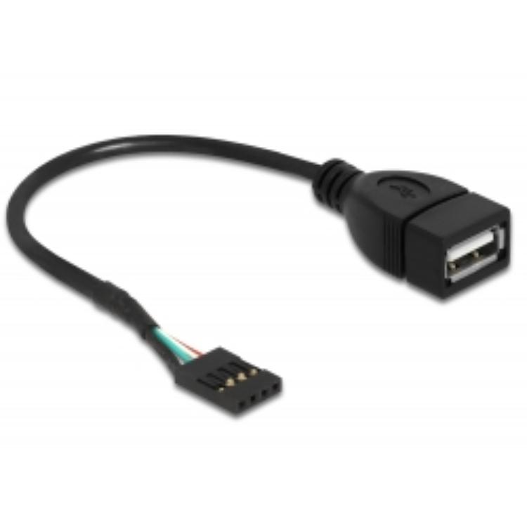 Load image into Gallery viewer, Pin header naar usb a kabel

