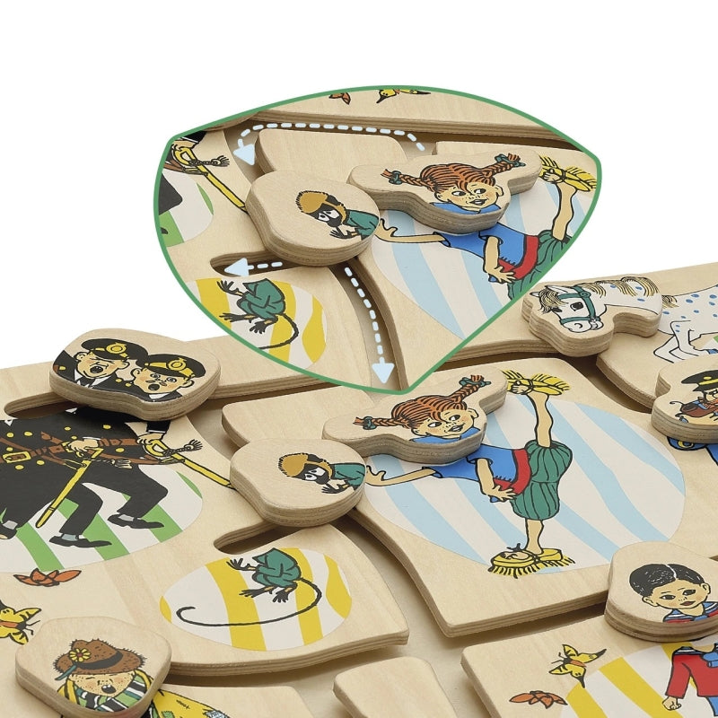 Load image into Gallery viewer, Ngk pippi laous - houten schuifpuzzel

