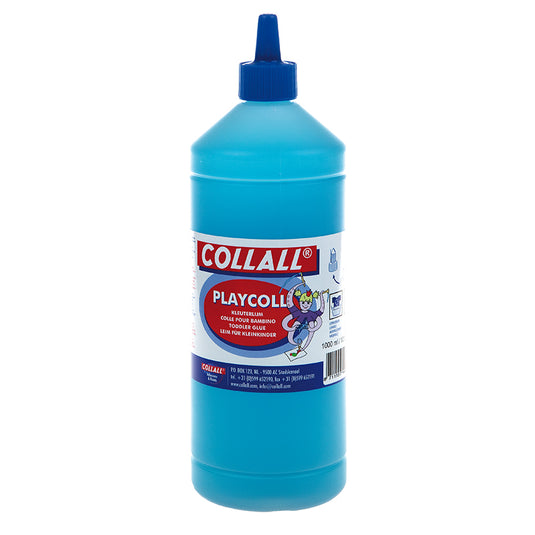 Collall playcoll - blauwe kinderlijm op waterbasis - 1l