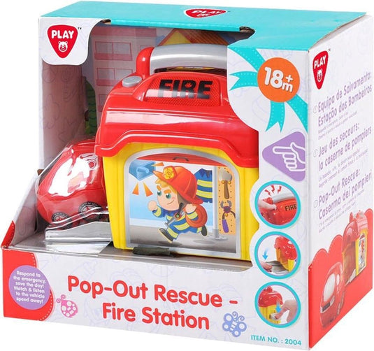 Playgo - brandweerkazerne met auto