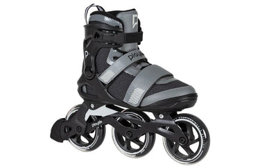Playlife gt 110 fitness inlineskates zwart grijs maat 39