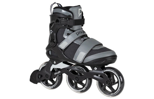 Playlife gt 110 fitness inlineskates zwart grijs maat 42