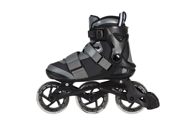 Afbeelding laden in galerijviewer, Playlife gt 110 fitness inlineskates zwart grijs maat 37
