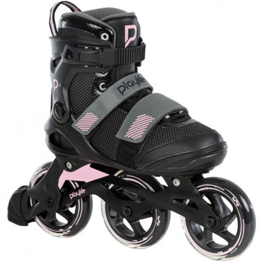 Playlife fitness gt 110 inline skates 80a zwart roze maat 41