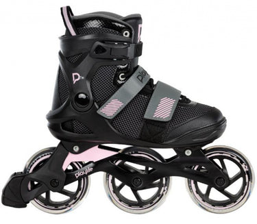 Playlife fitness gt 110 inline skates 80a zwart roze maat 41