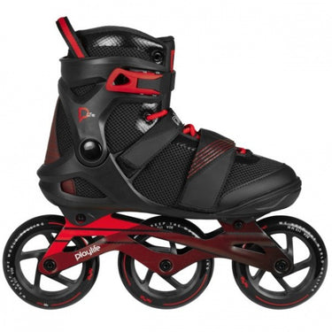 Playlife GT Black 110 inlineskates heren zwart rood maat 37